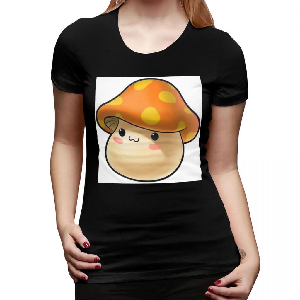 Maplestory Mushroom TShirt for Women Crew Neck Streetwear T Shirts Womens Tees Short Summer Clothes Tops
