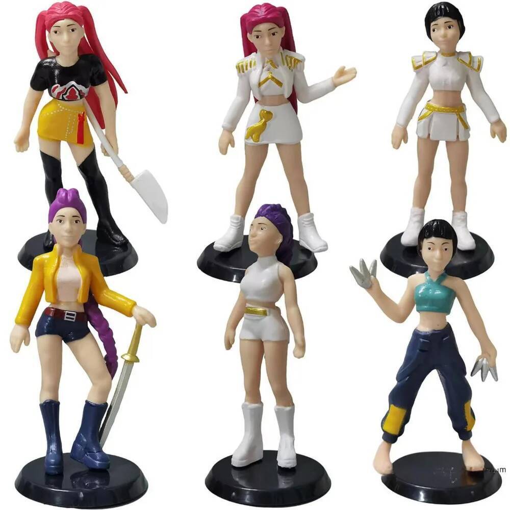 Kpop Demon Hunters Figure Toy Derpys Tiger Huntrix Rumi Zoey Mira Sussy Figure K Pop Demon Hunters Goods Merch Figurine Ornament