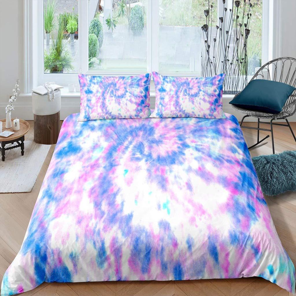 Cute Kitten Three-Piece Quilt Cover 3D Digital Printing Bedding Set Bed Cover