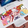 Großes Mauspade Gamer Erweitertes Mauspade mit Verriegelungskante Gummi Schreibtischmatte Anime Computerzubehör One Piece Uta kawaii Mauspade