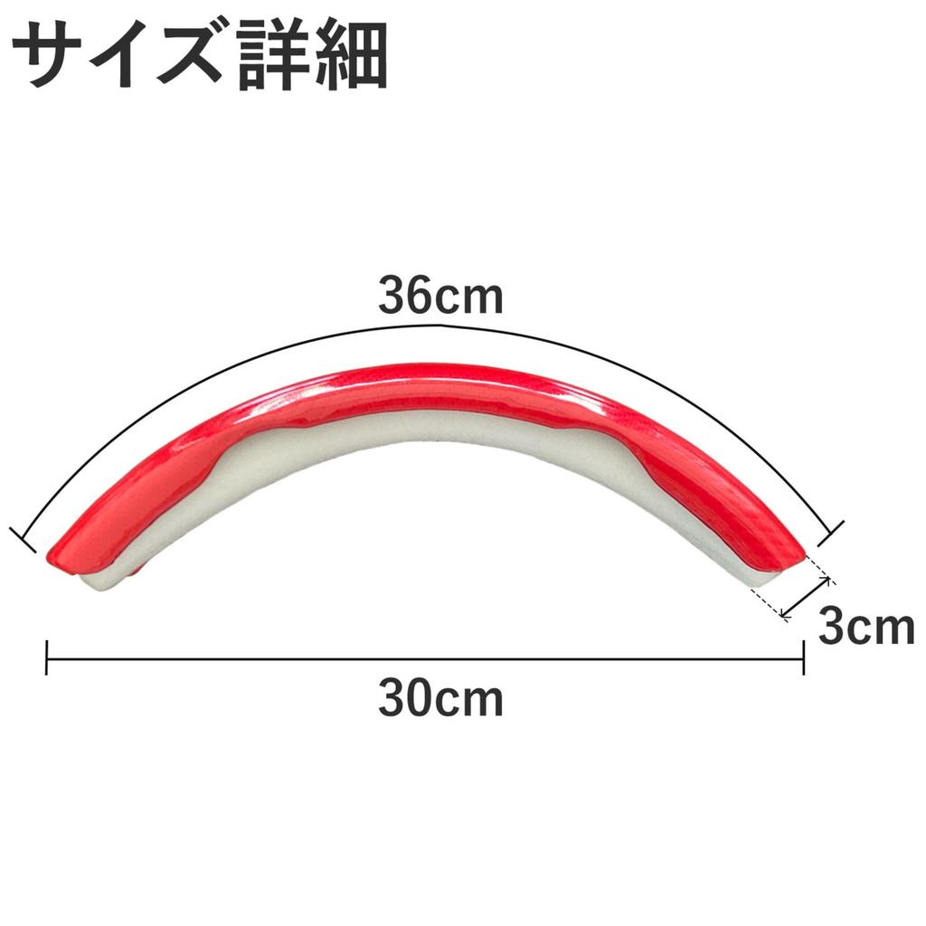 GRmkt Steering Wheel Cover, Steering Grip, for Cars, Anti-Slip, Sweaty Hands, Easy Installation, Parts, D-Shaped, Round, Red