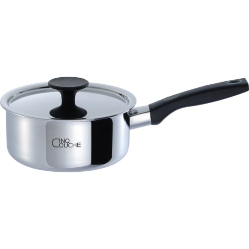 

Urushiyama Metal Industry 18cm Saucepan, 5-Layer Construction, Heat Conductivity and Heat Retention for Delicious Cooking, Gas and Induction Compatibl