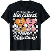 I Teach The Cutest Little Hearts Valentines Day Teachers Cotton Men T Shirt