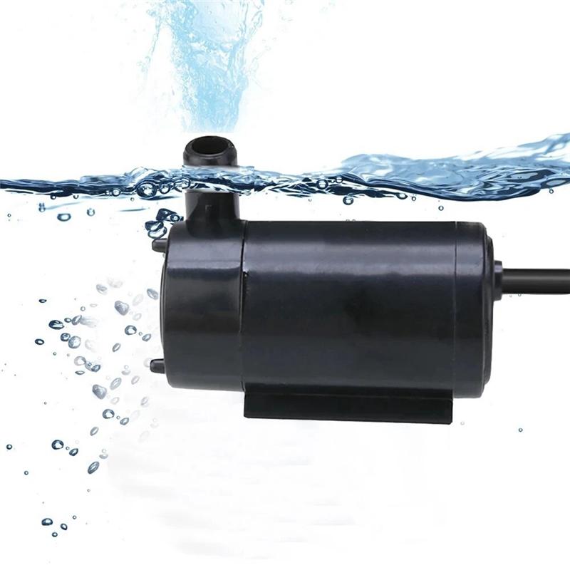AD23-Mini Water Pump Silent Noise Reduction Home Garden Fountain Tools DIY Kit Aquarium Fish Tank Accessories