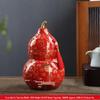 Exquisite Large Ceramic Tea Can with 'Hundred Blessings' Gourd Design: Moisture-proof, Ideal Gift for Elders, Weddings & Business Celebrations