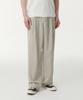 Musinsa Standard Linen-Like One-Pleat Wide Elastic Pants [Light Beige]