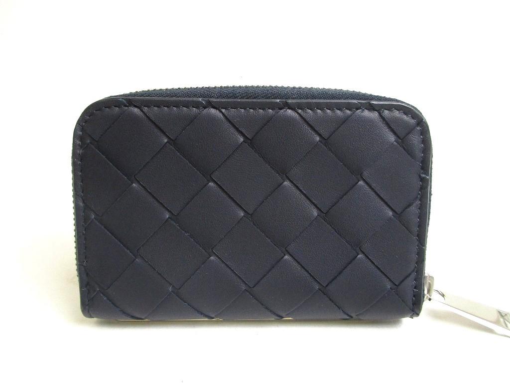 Authentic BOTTEGA VENETA Intrecciato Black Leather Zipped Card Case Coin Purse #a462  Refurbished