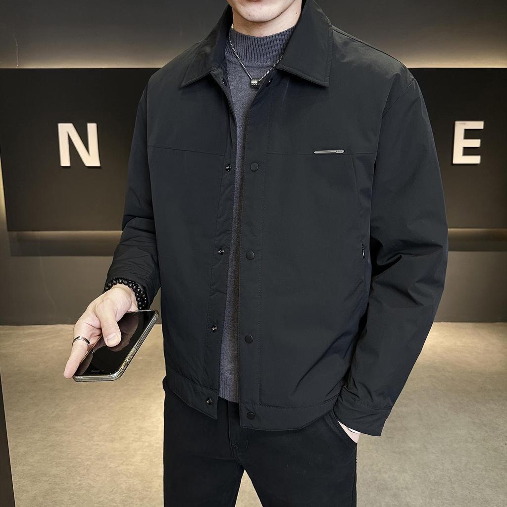 2025 Men's Trendy Lightweight Down Jacket with Lapel – Warm Winter Casual Coat