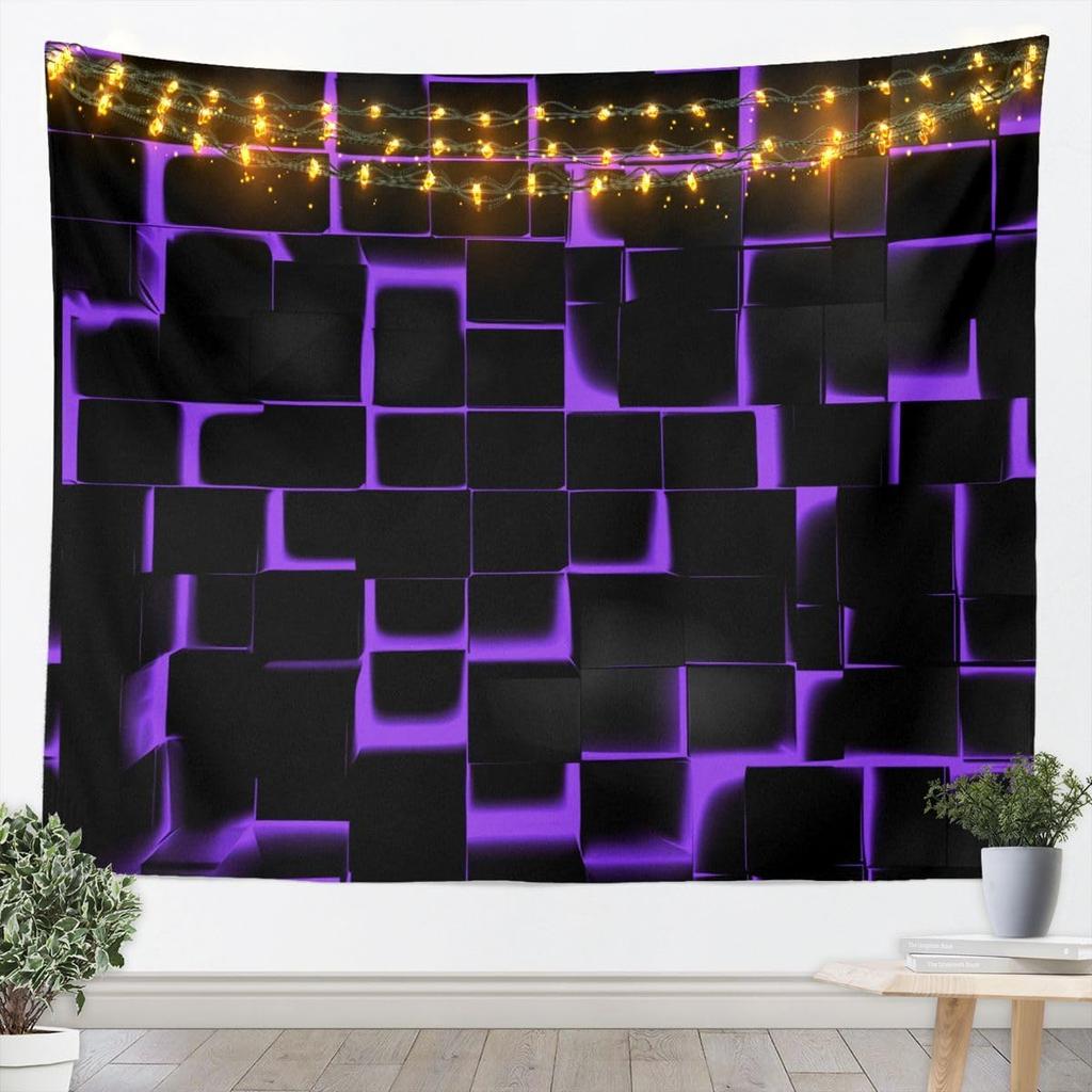 Rote und Schwarze Wandteppich Geometrische Wandkunst Moderne Abstrakte Kunst Wandbehang Decke für Wohnzimmer Schlafzimmer Luxuriöse Heimdekoration