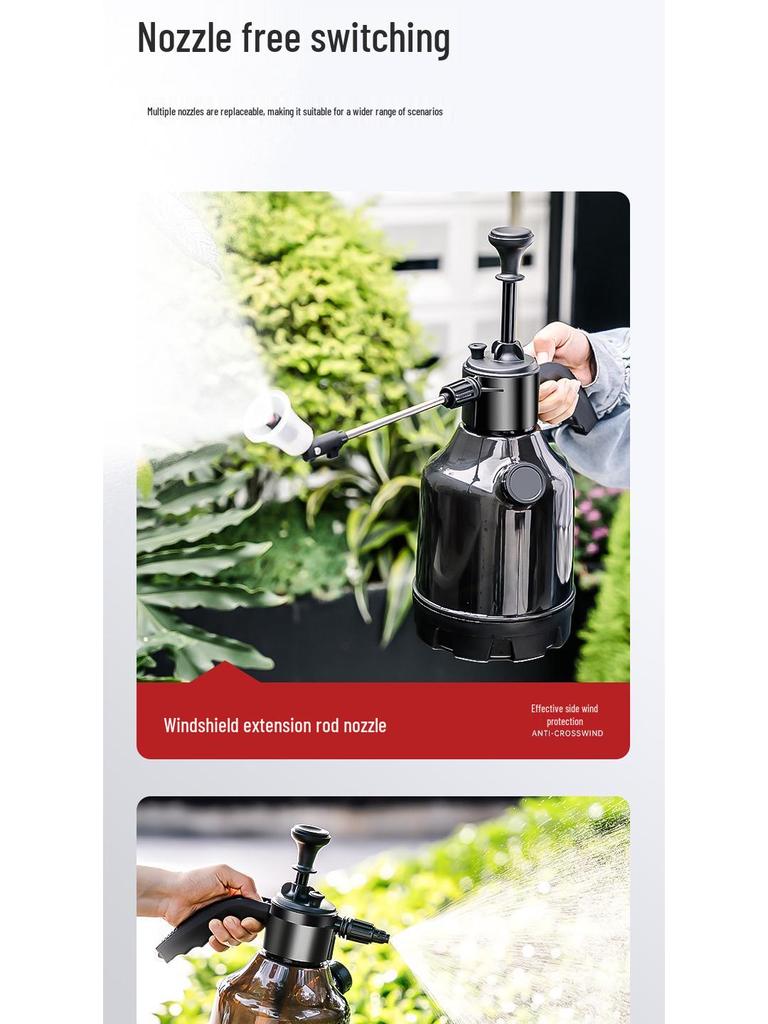 Großer Kapazität Schwarz Transparent Schaumsprüher mit Messbecher für Autowäsche