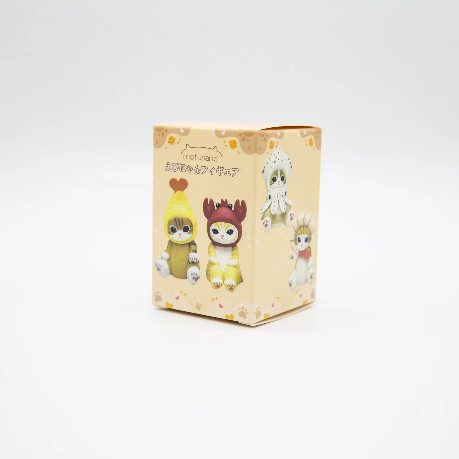 

Кошки Мофусанд Притворяются Морепродуктами Одежда Милые Фигурки Котят Жареные Креветочные Чипсы Жареный Кальмар Настольные Украшения Блайнд Бокс Детские Подарки