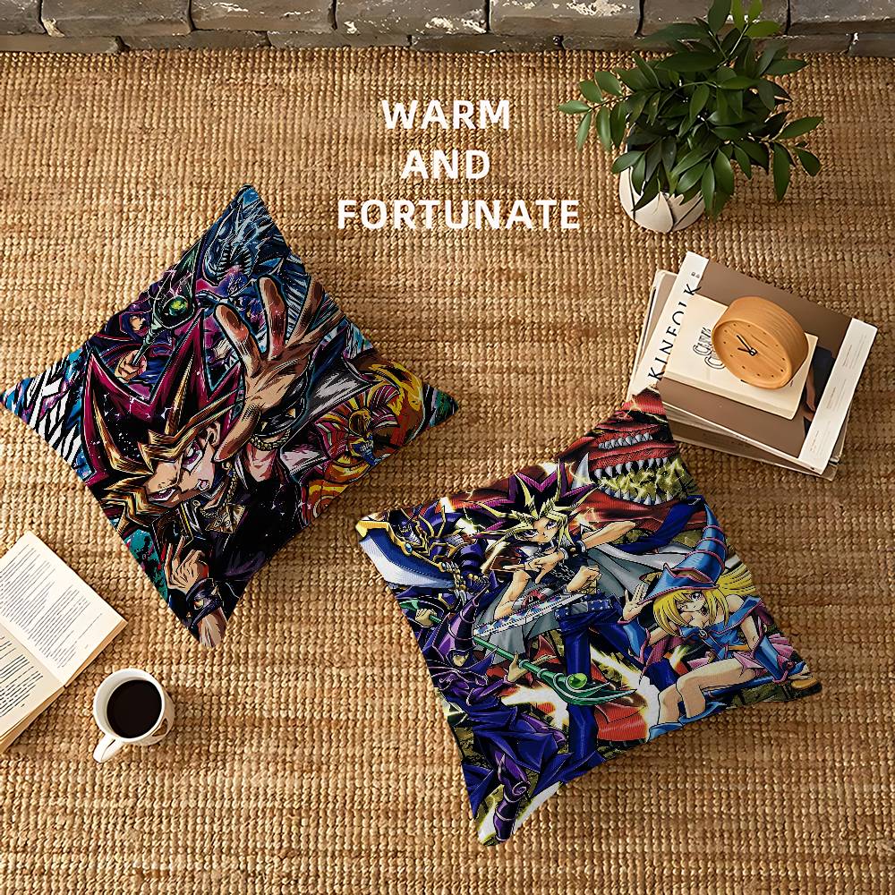 Amine Yu Gi Oh Retro Pillow Cushion Cover Pillowcase Living Room Sofa Home Decor Customized
