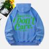 Sorry But I Don'T Care Washed Hoodies Women Letter Prints Cotton Streetwear Pocket Oversize Warm Womans Clothes