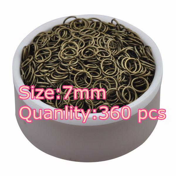 LNRRABC Fashion 4-10 Mm Antique Bronze Open Jump Split Rings Connector DIY Jewelry Findings Making