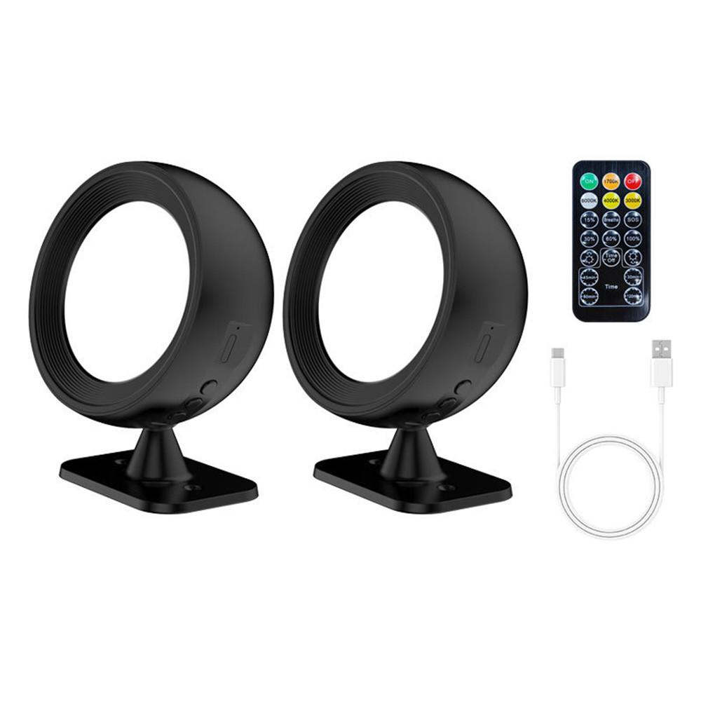 Magnetic 360° Rotation Light 3000mAh Rechargeable Cordless LED Wall Mounted Sconces Lamp for Bedroom Indoor Home