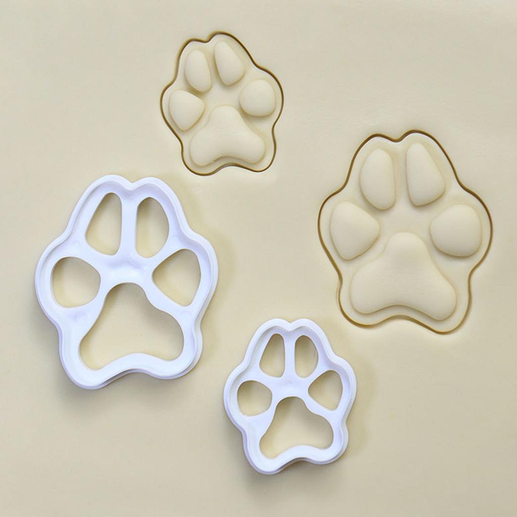 Cartoon Cat Paw Shape Cookie Cutters Mould Cake Biscuit 3D Mold Pressing Fondant Pastry Baking Tools Kitchen Accessories