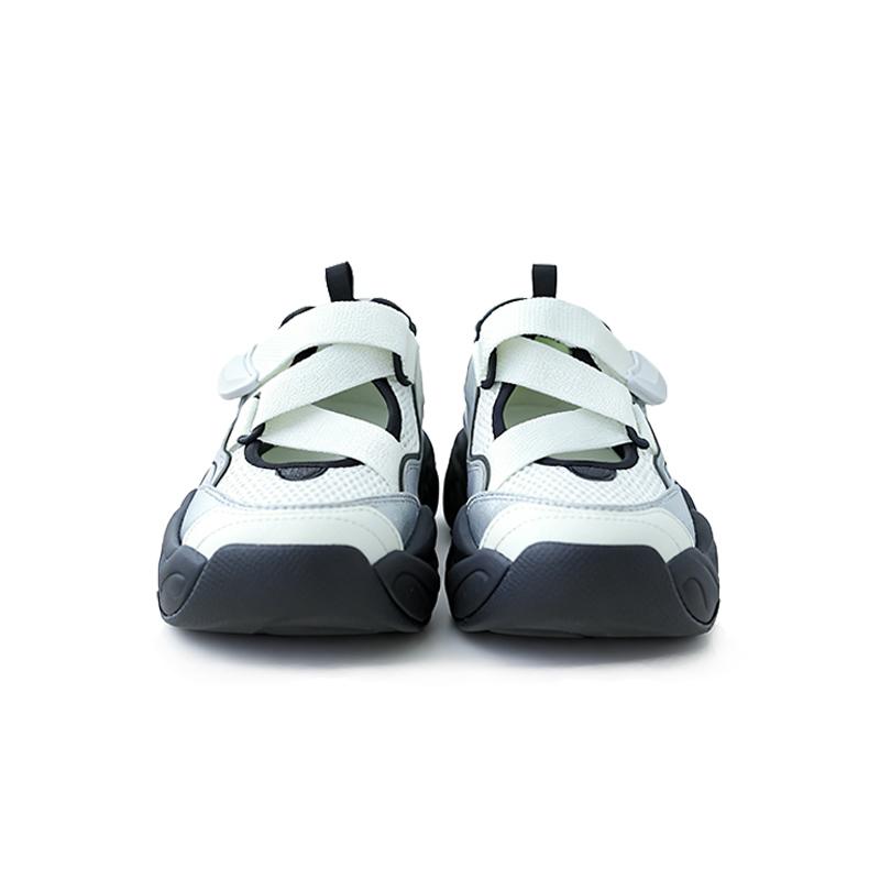 Anta Summer Sports Mary Jane Sandals Shock Absorbing Breathable Non-Slip Low Top Casual Shoes Kids Sandals Black White 122628881R-2