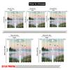 2pcs 2D Flat Printing Curtain Set Your Minds Above Nature 100% Polyester Without Electricity Birthday Party Use for Holiday