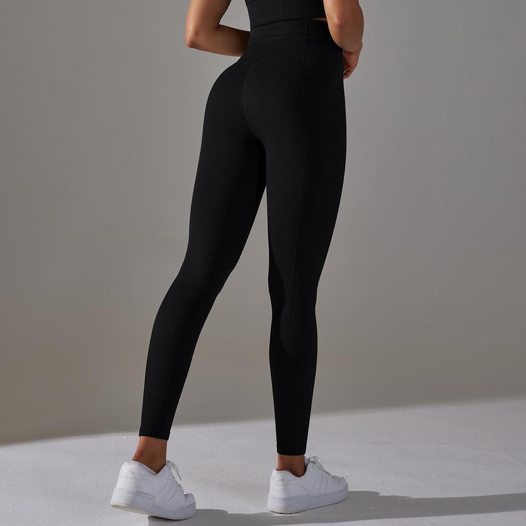 High-Waisted Tummy-Control Yoga Pants for Women's Outdoor Running & Fitness