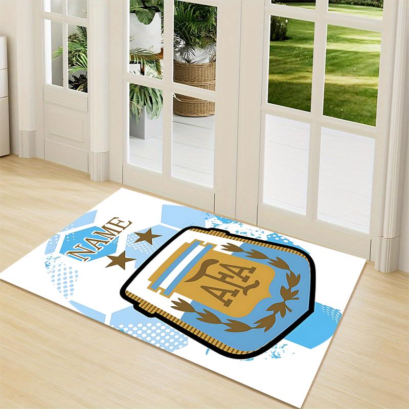 Custom Name German Flag Crest Carpet Rug Customizable Soft Washable Anti-Slip Home Living Room Sofa Mats Personalized Rug. 0909192