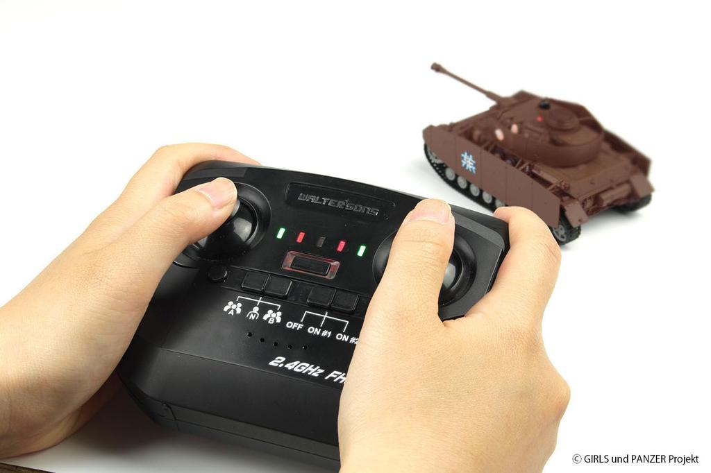 PLATZ Girls & Panzer 164 RC Battle Tank Series Panzer IV Ausf.H (Ausf.D Modified) Anglerfish Team Electric Radio Control GPRC-1