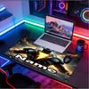 Custom Name Personalized Black Adam Pattern Mousepad, Laptop PC Desk Mat, Decorative Desk Mat for Home Keyboard Pad Gift