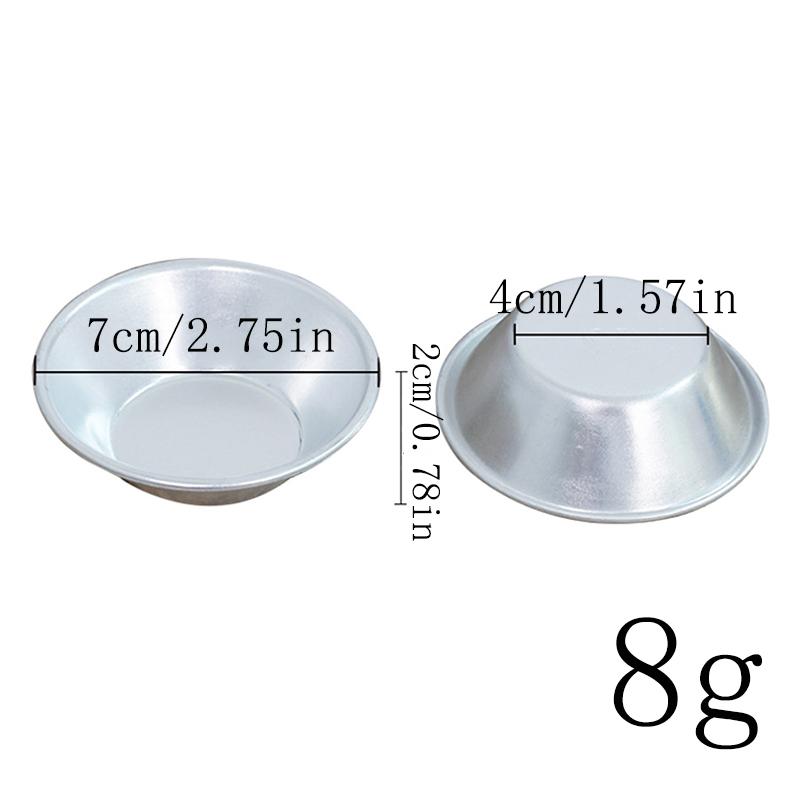 10 Stück Antihaft-Eierkuchenform aus Aluminiumlegierung Wiederverwendbares Backzubehör Keks-Puddingform Mondkuchenform Backwerkzeuge