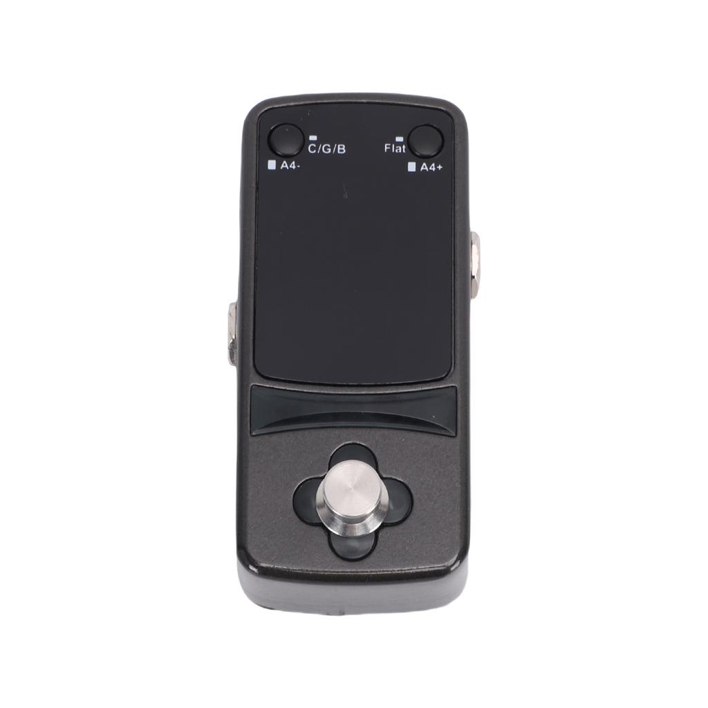 Gitarrenpedal Tuner Mini Effektpedal True Bypass Hohe Impedanz Displaybildschirm 3 Stimmmodi Zinklegierung Tuner für