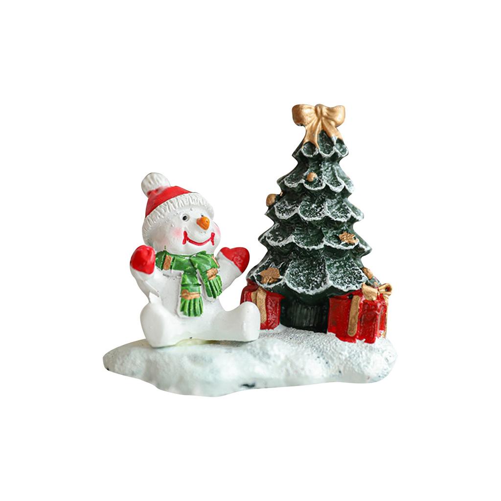 Weihnachtsornamente Harz Tischornamente Weihnachtsbaum Elch Iglu Bemalte Ornamente