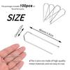 100pcs Metal Floral Pins, 1.81 Inch U Pins for Crafts, Flower Pins Greening Pins, Plant Pins for Indoor Plants, DIY Craft Projects Bouquet