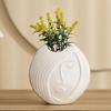 Personalized Gift and Decor Vase Mould Abstract Face Shape Vase Silicone Mold Creative Flower Pots Home Ornament Moulds