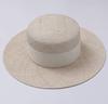 Philippine High-quality Treasure Grass Handmade Flat Top Straw Hat Women Spring Summer Fashion Fedora Hat Beach Sun Hat Chapeau