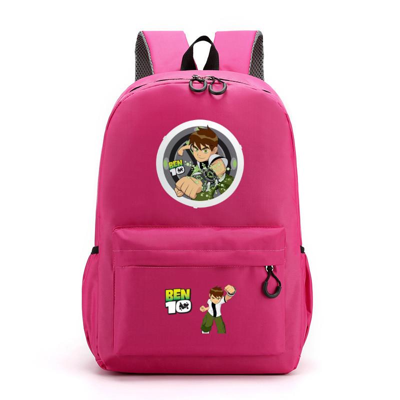 Ben 10 Kids School Backpack With Breathable Lightweight Polyester For Middle School Students