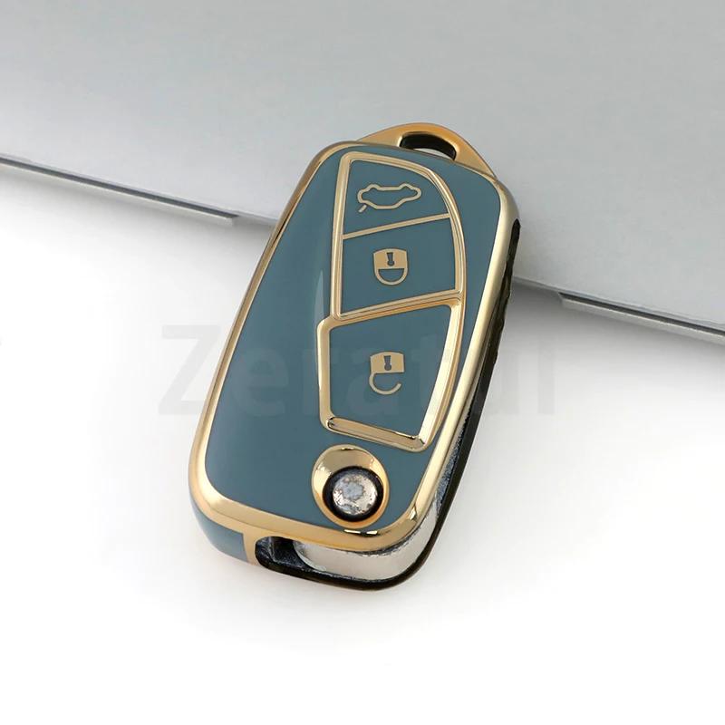 For Fiat Florino Qubo Ducato Bravo Doblo Linea Punto Stilo Iveco 3Buttons TPU Car Remote Key Fob Shell Cover Case Holder