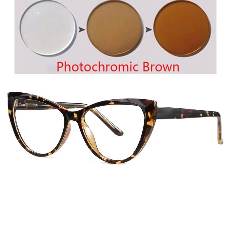 

Леопардовая оправа кошачий глаз близорукие очки для женщин TR90 анти-синие лучи минус градус очки по рецепту 0-0,5-0,75 до-6 Myopia -6.0