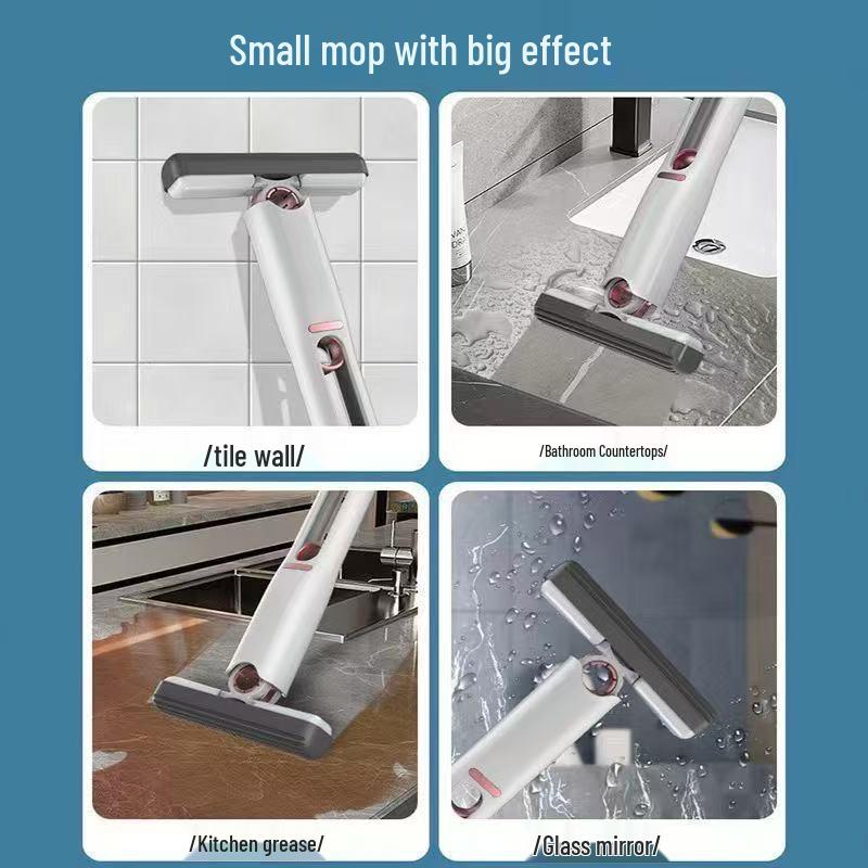 Hands-Free Portable Mini Mop: Multi-functional, Strong Water Absorption, Hangable, Desktop Rag Replacement