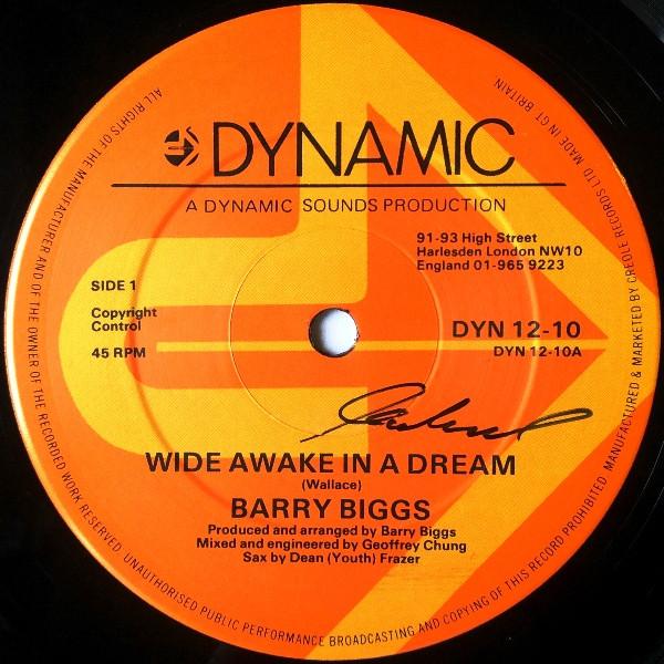 

12inch Record BARRY BIGGS - Wide Awake In A Dream DYN1210 Dynamic Sounds 1981 UK Reggae, Ska & Dub Used