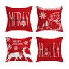 New Christmas Decoration Digital Printing Pillowcase Living Room Bedroom Decoration Festive Pillowcase
