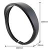Kijima Motorcycle Headlight Bezel, Visor Style, 5-3/4 inch, Steel, Black Finish, for Harley, HD-01557