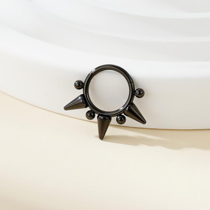 Punk Rivet Earrings For Women Korean Fashion Geometric Hoops Earrings Charms Goth Grunge Earrings Accessories Hip-Hop Jewelry