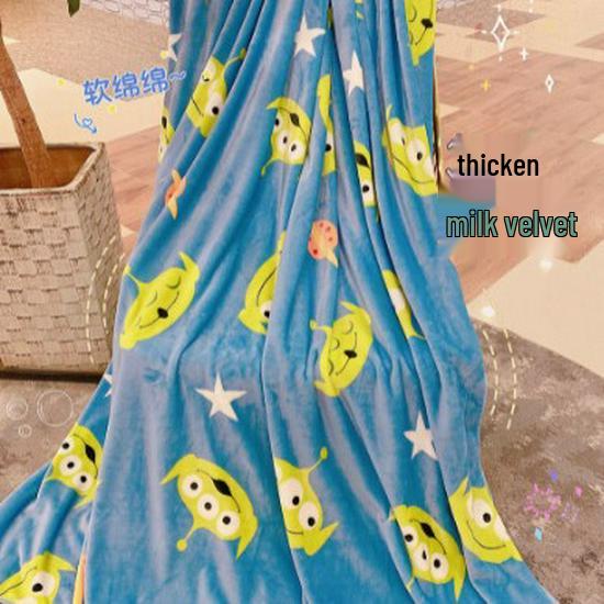 

Мультяшное теплое одеяло из кораллового флиса для сна и кондиционера 1x1m Blanket 0.3KG