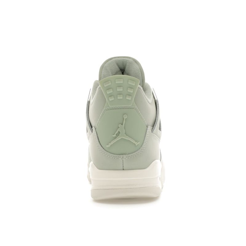 Air Jordan 4 Retro Abundance / Seafoam Women Sneakers Green Sail Metallic-Silver HV0823-003
