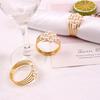 Pearl Napkin Ring, New Napkin Buckle, Metal, Napkin Ring, Wedding Restaurant Mouth Cloth Ring, Party Decoration