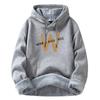 Men's hoodie autumn and winter new sweater cotton thickened loose men's jacket