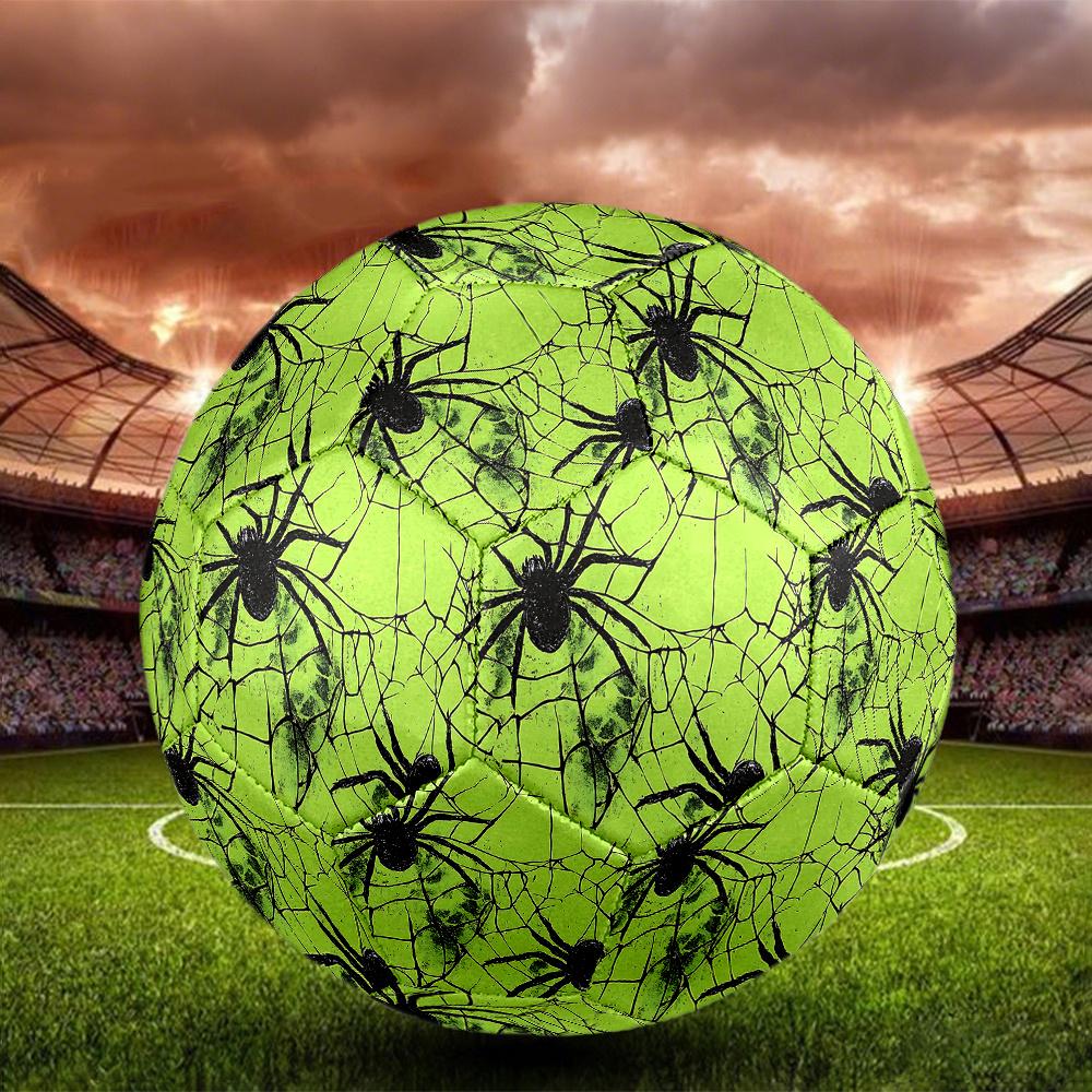 1PC Halloween Spider Web Soccer Ball Size 5 Football Machine Sewn Indoor/Outdoor Universal Football Gift W51