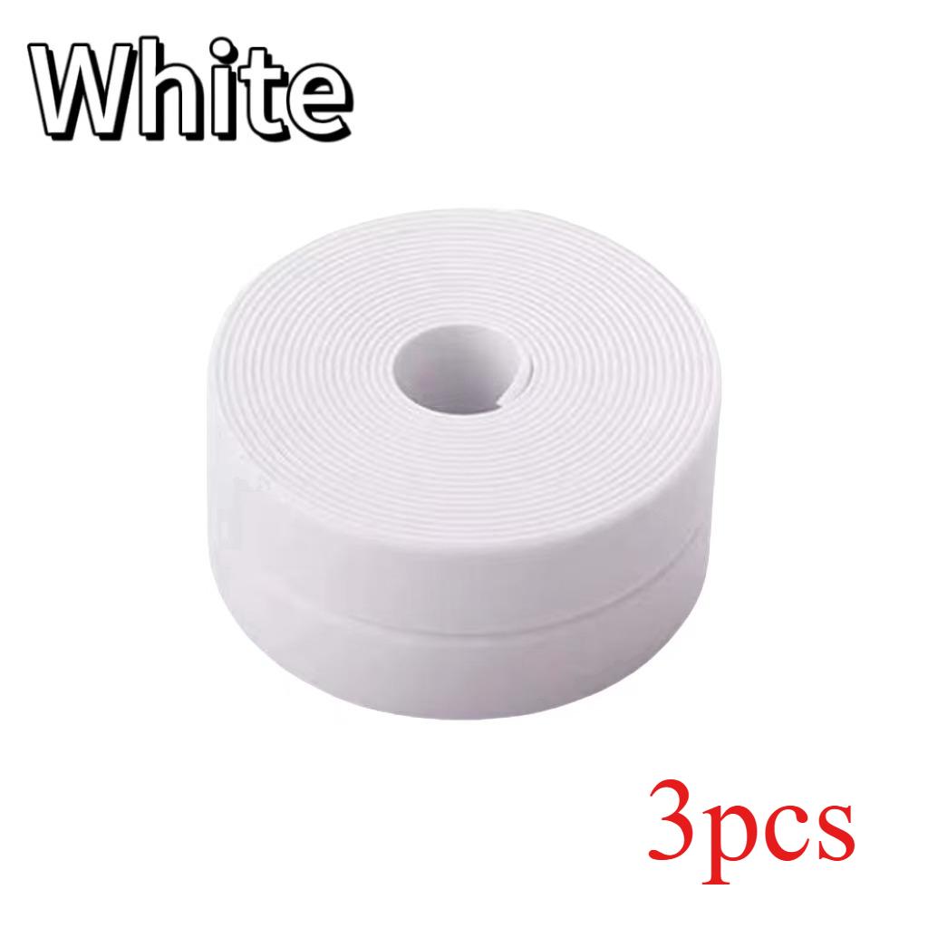 Bathroom Sink Bath Sealing Strip Mould Proof Tape PVC Self Adhesive Waterproof Wall Sticker Plaster for Kitchen 3.2 Meters