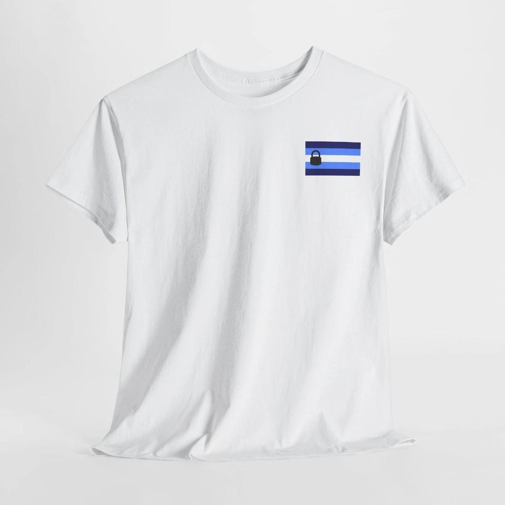 Unisex tričko Chastity Flag, BDSM Kink Symbol tričko, Důvěra Podřízenost Kontrola Top,