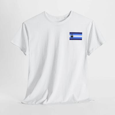 T-shirt Unisex Bandiera di Castità, Maglietta Simbolo Kink BDSM, Top Fiducia Sottomissione Controllo,