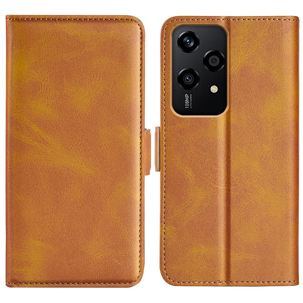 Para Honor 200 Lite Capa de Couro Carteira Capa de Telefone com Fechos Magnéticos Duplos