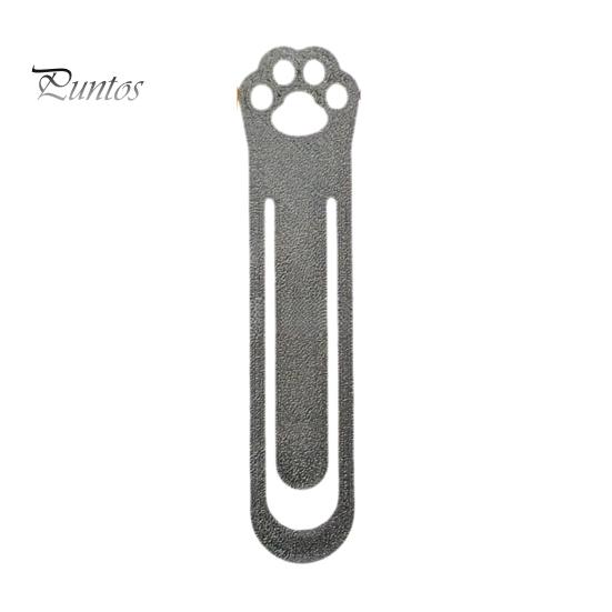 Non-scratch Book Marker Cat Paw Bookmark, 3D Printed One-Piece Mold, Elastic Stable Smooth Edge Bookmark Hold Hollow Clip for Reading Accessory